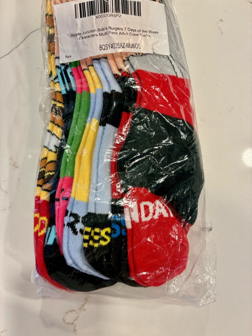 Bobs burgers every day of the week sock pack! NWT - Picture 2 of 6